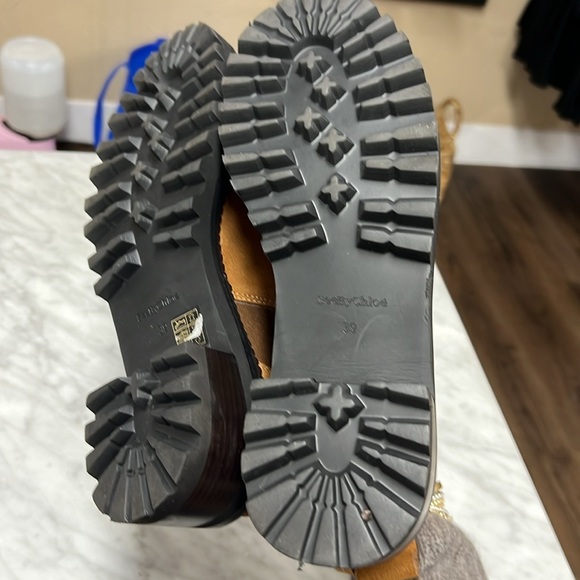 See by Chloe NEW Mallory Chelsea Tan Suede Bootie 39 - Picture 12 of 15